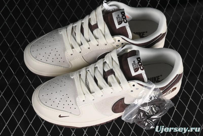 Nike SB Dunk Low The North Face Collaboration Anniversary Edition Premium Custom Low-Top Casual Skate Shoes - DQ1098-515