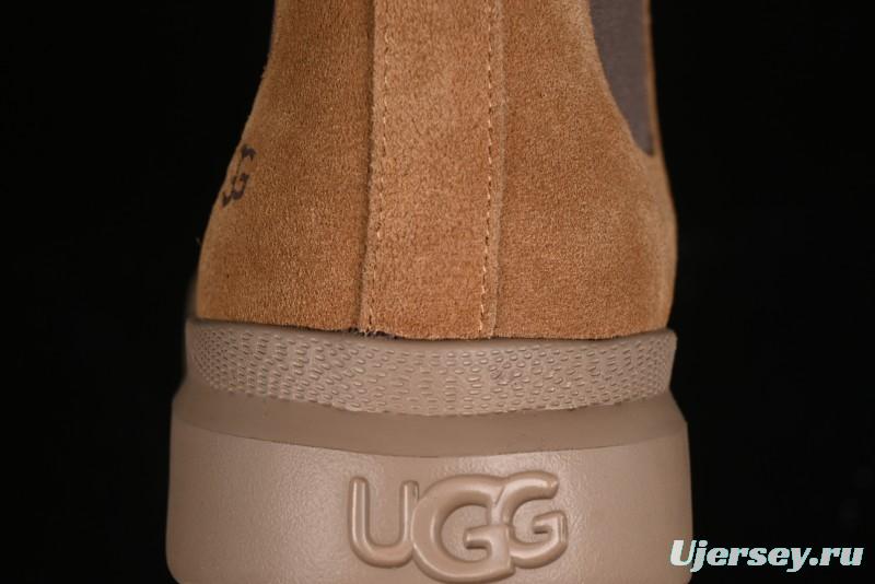 UGG Burleigh Chelsea Winter Snow Boots for Men with Lightweight Anti-Slip Sole and Genuine Wool Leather - 1152050