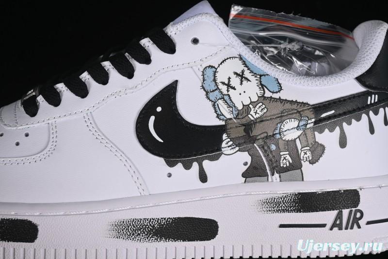 Nike Air Force 1 '07 Low Kaws Bear Collaboration Casual Sneakers - CW2288-111