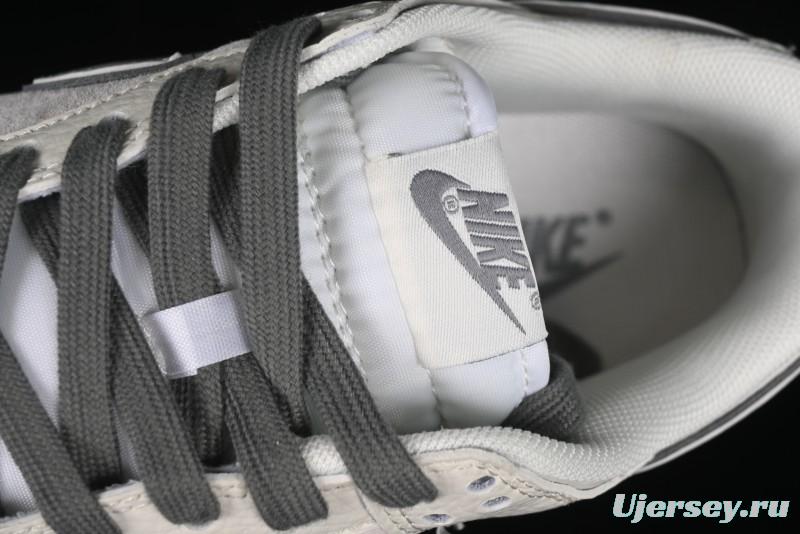Nike SB Dunk Low Supreme Collaboration - Beige Grey Pig Anniversary High-End Custom Low-Top Casual Skate Shoes - XX2025-188