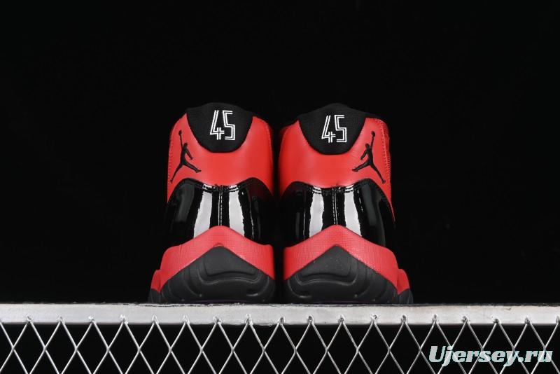 Nike Air Jordan 11 Retro High Top Basketball Shoes in Black/Red - CT8012-600