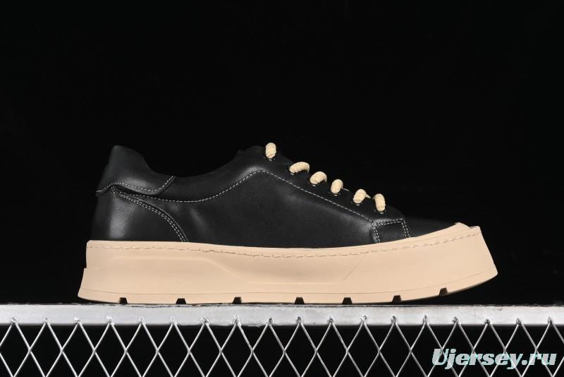 Ecco Street Light Series Autumn Height-Increasing Round-Toe Versatile Casual White Sneakers - 63311901001