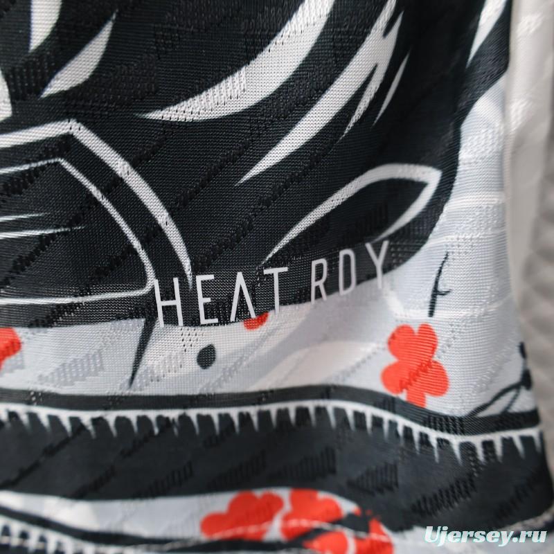 Player Version 2025 Japan White with Samurai & Cherry Blossom Jersey