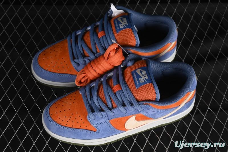 Nike SB Dunk Low Light Carbon/Monarch Maillard Style Low-Top Casual Skate Shoes - HF3063-002