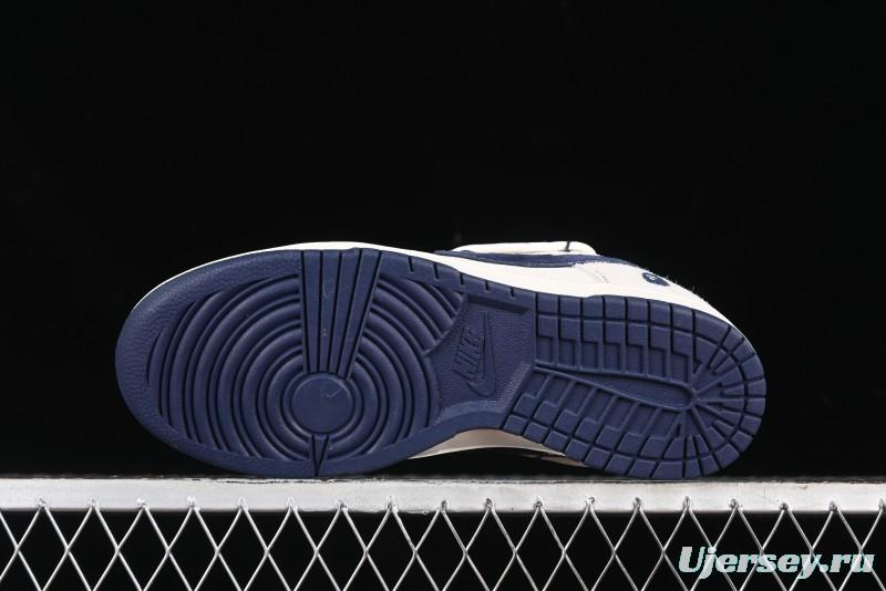 Nike SB Dunk Low BAPE Collaboration - Strap Blue Swoosh Anniversary Customized Low-Top Casual Sneakers SJ2068-298