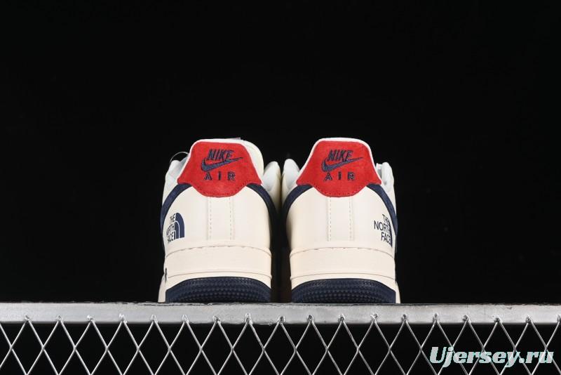 Nike Air Force 1 '07 Low The North Face Collaboration - White Blue Red Casual Sneakers - XZ6188-016