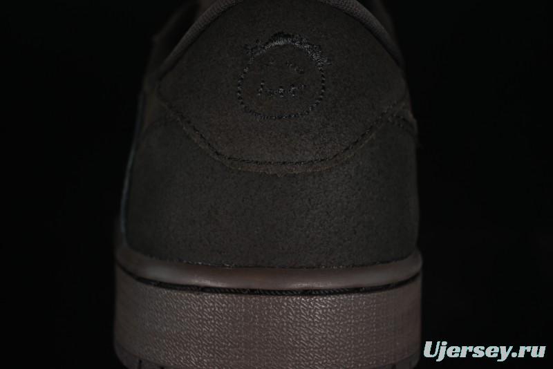 Nike Travis Scott x Air Jordan 1 Low OG AJ1 Collaboration Reverse Swoosh Sneakers - DM7866-202