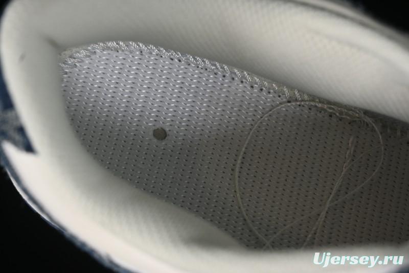 Nike SB Dunk Low LV Collaboration - Dark Blue Denim White Blue Swoosh Anniversary High-End Custom Low-Top Casual Sneakers - DJ2024-008