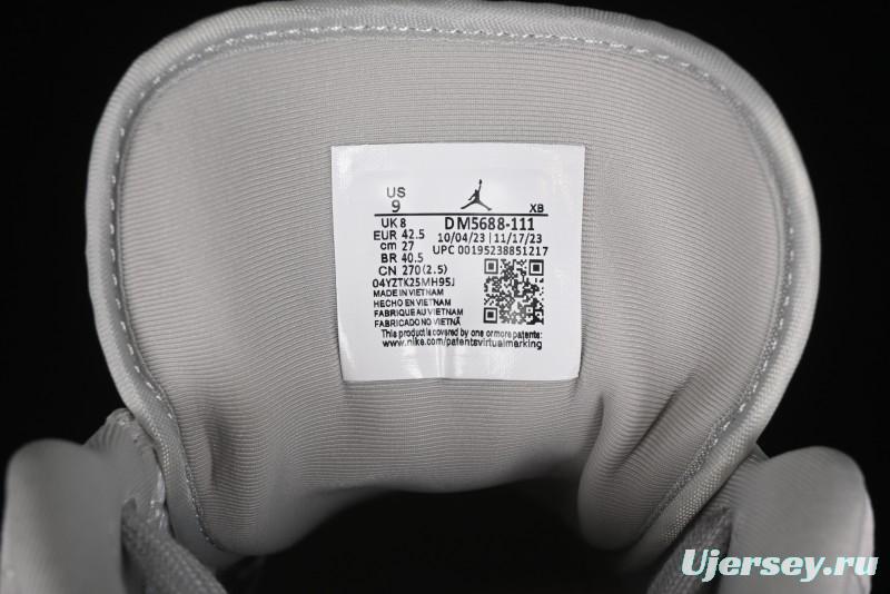 Nike Air Jordan 1 Low AJ1 The North Face Collaboration - Suede Grey Retro Basketball Shoes - DM5688-111