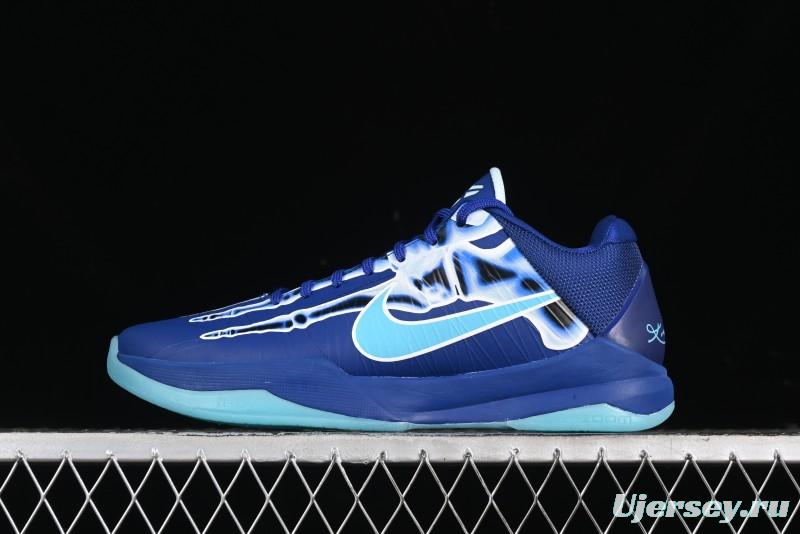 Nike Zoom Kobe 5 X-ray Halloween Glow-in-the-Dark Professional Basketball Shoes - HJ4303-400