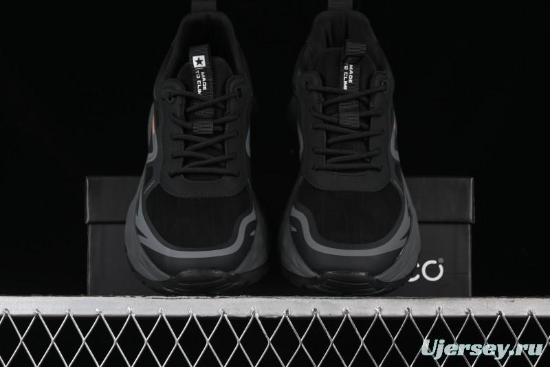 ECCO Drive Series Versatile Durable Running Shoes with Thick Sole Heightening Dad Shoes - 63193301001