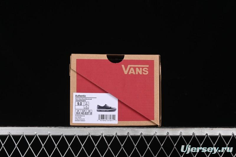 Vans Authentic Low-Top Canvas Sneakers with Vulcanized Sole - VN000BW5BPR