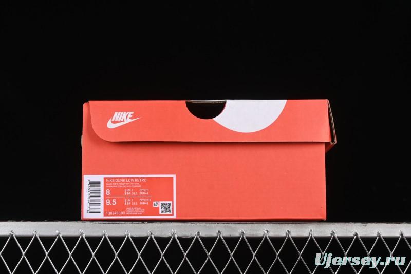 Nike Dunk Low Suede Panda Casual Sneakers - FQ8249-100
