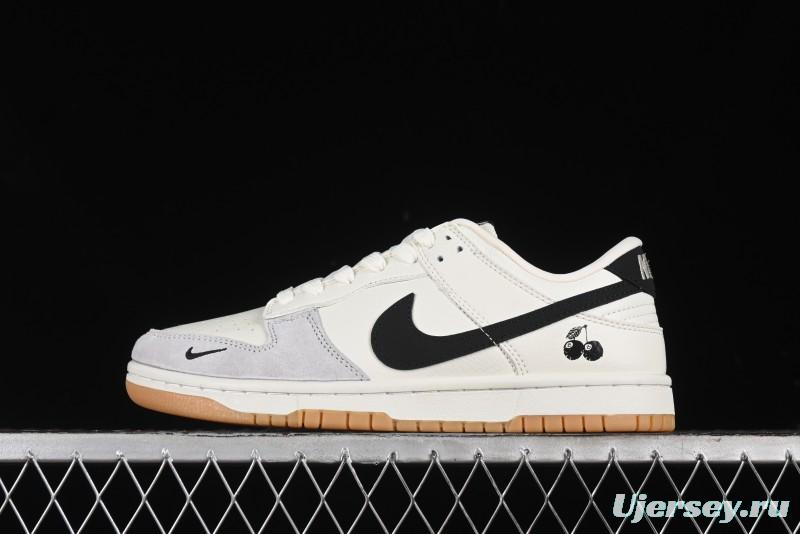 Nike SB Dunk Low Black 8 Collaboration - Beige Grey Black Gum Anniversary Custom Low-Top Casual Skate Shoes - CH6336-227