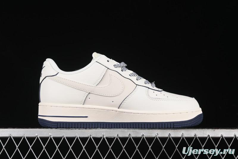 Nike Air Force 1 '07 Low Supreme The North Face Collaboration - Off White Light Blue Casual Sneakers - XZ1996-130