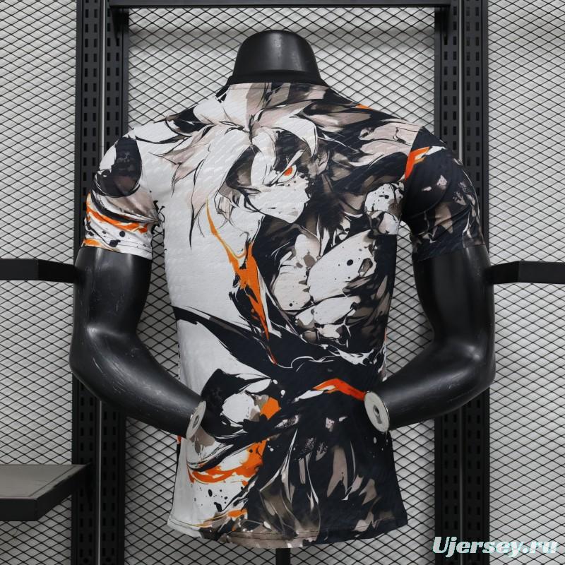 Player Version 2025 Japan White with Abstract Ink Splash Jersey