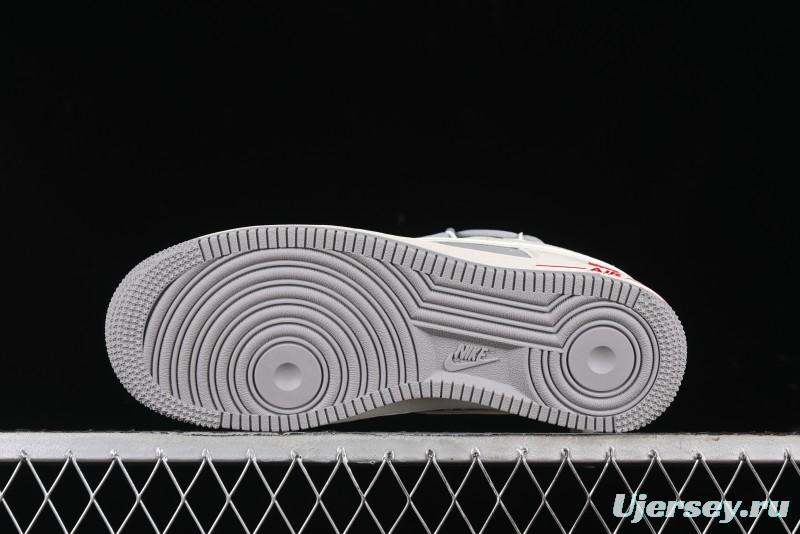 Nike Air Force 1 '07 Low UN Collaboration - Beige Silver Trim Lace-Up Casual Sneakers - SJ1198-500