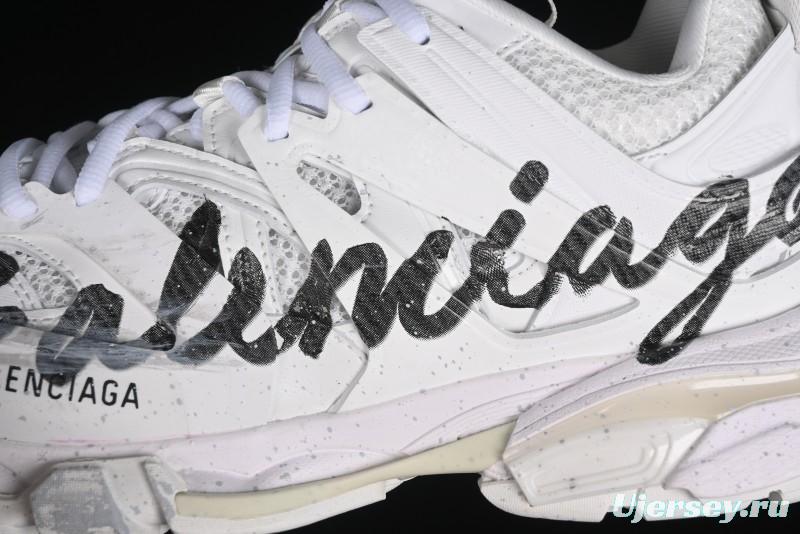 Balenciaga Track Sneaker Tess with Transparent Heel Strap - WTRHW9010