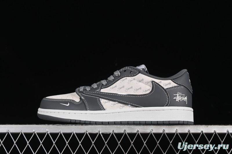 Nike Travis Scott x Fragment Design x Air Jordan 1 Low OG SP AJ1 Retro Sneakers - XZ3398-003