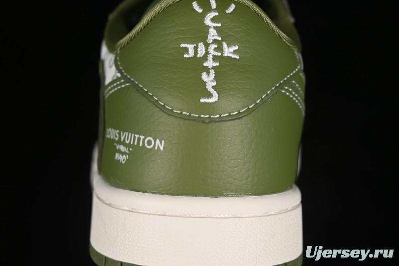 Nike Travis Scott x Fragment Design x Air Jordan 1 Low OG SP AJ1 LV Collaboration - LX1988-105