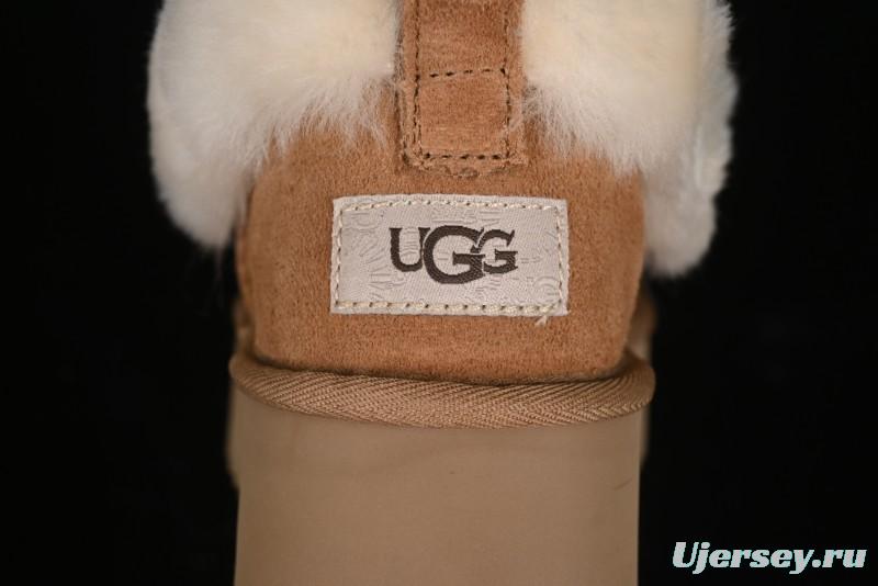 UGG Nita Platform Shearling Lined Winter Boots with Leather Upper - 1166733