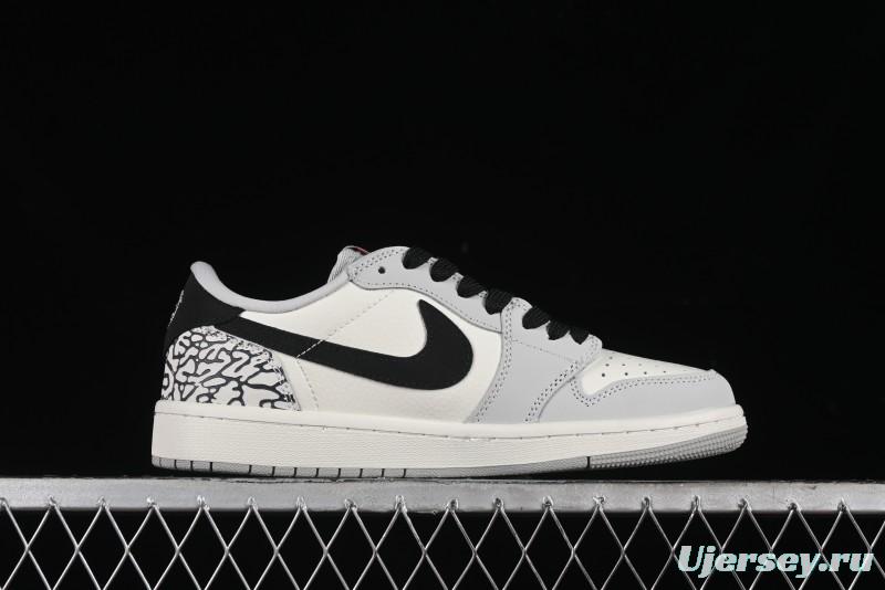Nike Travis Scott x Fragment Design x Air Jordan 1 Low OG SP AJ1 Supreme Collaboration - JH6089-003