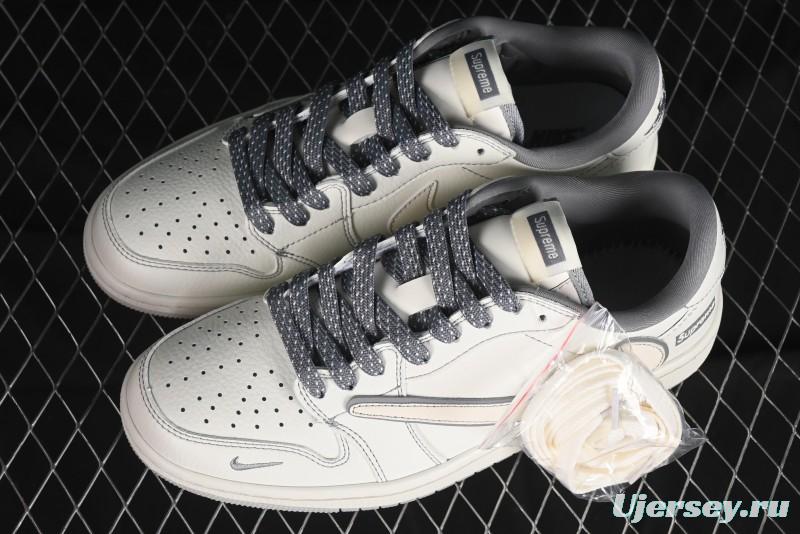 Nike Travis Scott x Fragment Design x Air Jordan 1 Low OG SP AJ1 Supreme Collaboration - CH6336-011