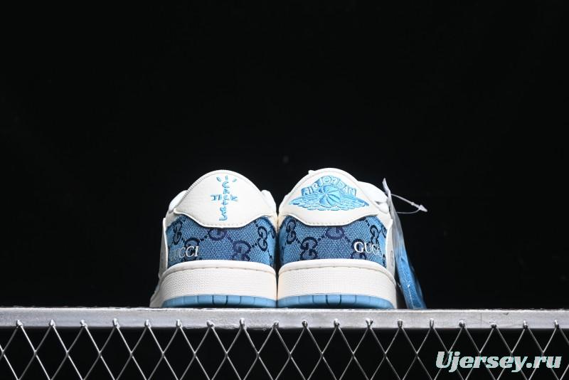 Nike Travis Scott x Fragment Design x Air Jordan 1 Low OG SP AJ1 Retro Sneakers - XZ1658-001