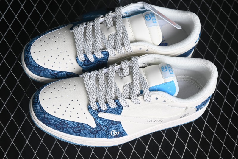 Nike Travis Scott x Fragment Design x Air Jordan 1 Low OG SP AJ1 Retro Sneakers - XZ1658-001