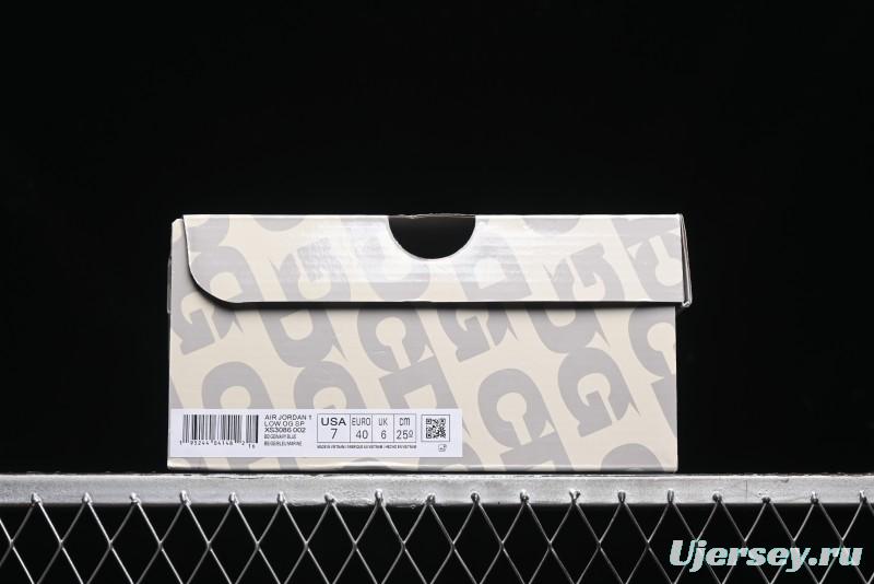 Nike Travis Scott x Fragment Design x Air Jordan 1 Low OG SP AJ1 Low Top Casual Sneakers - XS3086-002