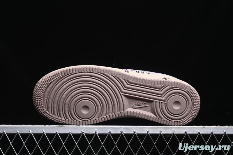 Nike Air Force 1 '07 Low Purple Taro Demon Casual Sneakers - ZB2121-301