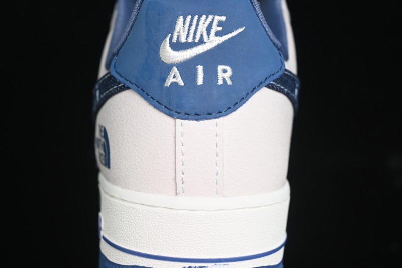 Nike Air Force 1 '07 Low The North Face Collaboration - Blue Floral Swoosh Casual Sneakers - KK1988-021