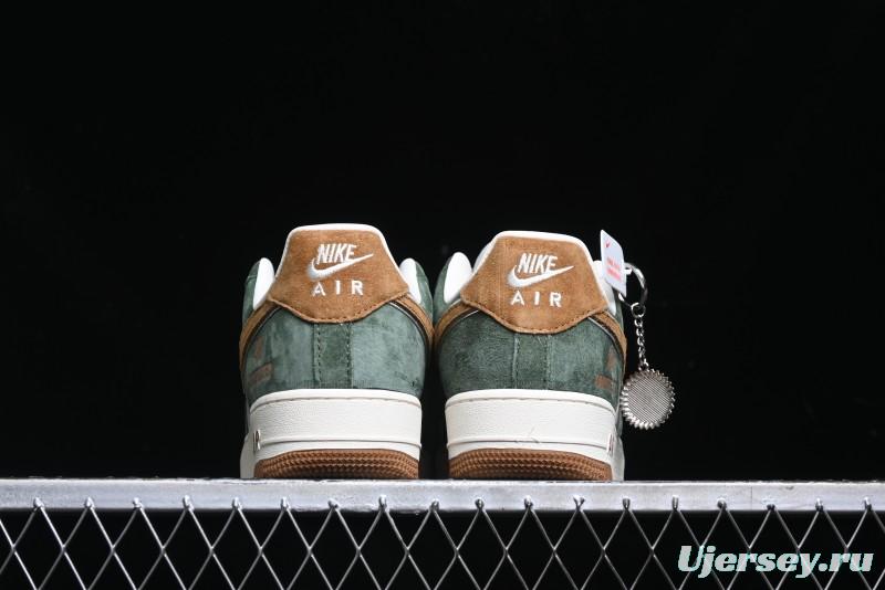 Nike Air Force 1 '07 Low UN Collaboration - Moss Green Low-Top Casual Sneakers - KK1988-022