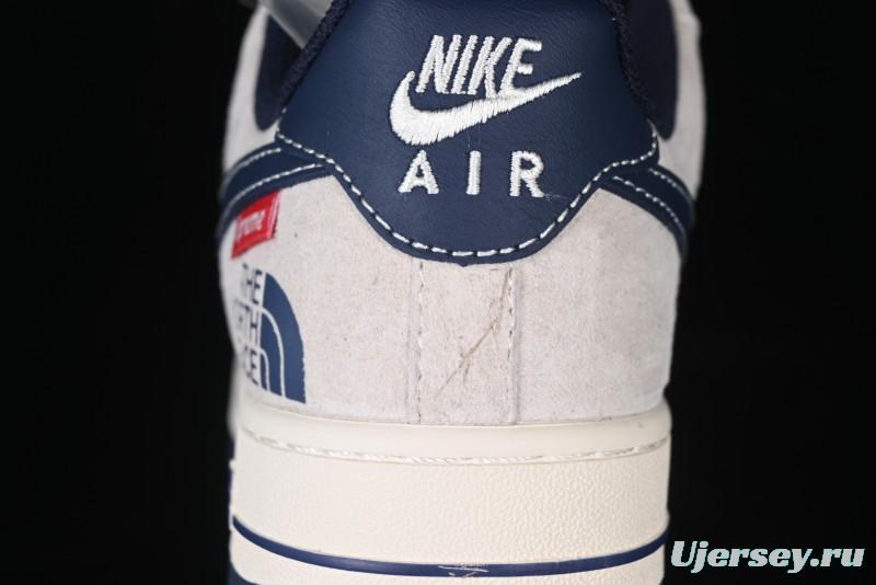 Nike Air Force 1 '07 Low Supreme The North Face Collaboration - Pig Eight Navy Blue Casual Sneakers - XZ6188-118