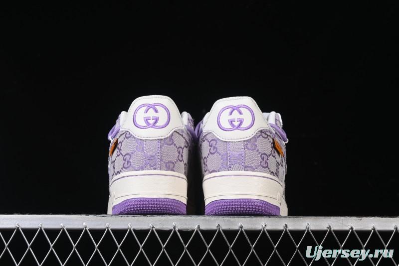 Nike Air Force 1 '07 Low x Gucci Pink Lace-Up Casual Sneakers - BD7700-022