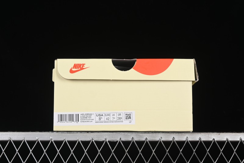 Nike Travis Scott x Fragment Design x Air Jordan 1 Low OG SP AJ1 Retro Sneakers - SJ2068-131