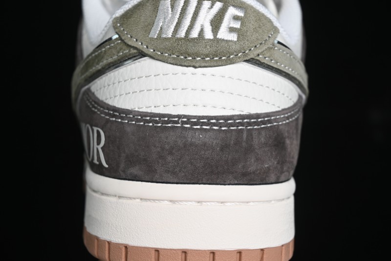 Nike SB Dunk Low Dior Collaboration - Chestnut Anniversary High-End Custom Low-Top Casual Sneakers - XS1086-007