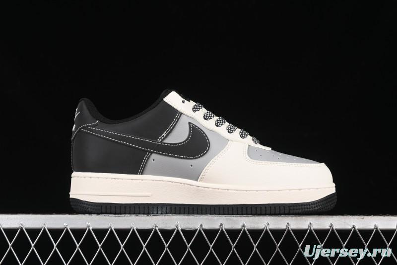 Nike Air Force 1 '07 Low Bape Collaboration - Beige Grey Black Low-Top Casual Sneakers BB6566-209
