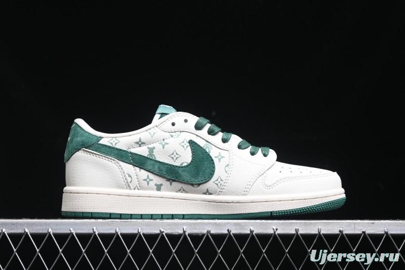 Nike Travis Scott x Fragment Design x Air Jordan 1 Low OG SP AJ1 Collaboration Sneakers - SJ2068-112