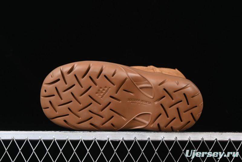 Bottega Veneta Snap Round Toe Slip-On Ankle Snow Boots - 578321