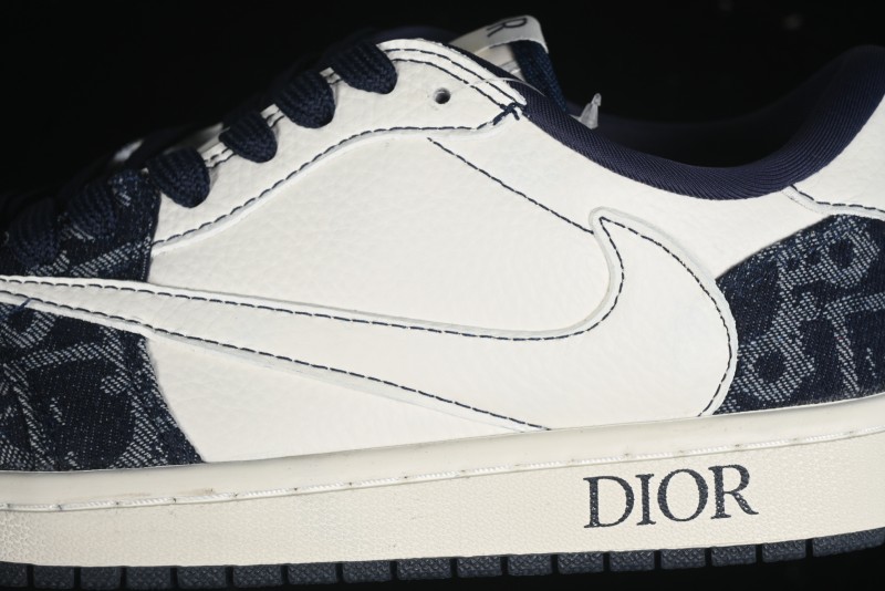 Nike Travis Scott x Fragment Design x Air Jordan 1 Low OG SP AJ1 Retro Sneakers - CH6336-017