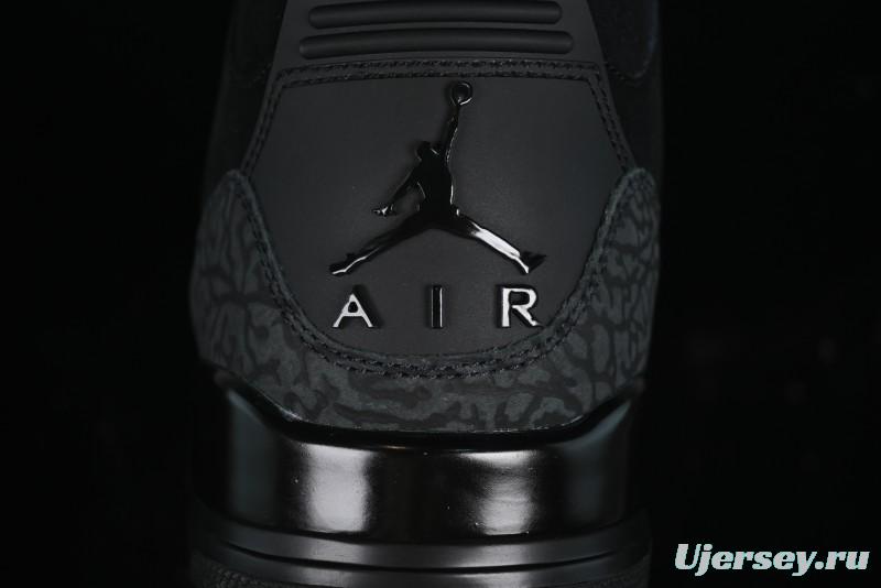 Nike Air Jordan 3 Retro Basketball Shoes Midnight Black - CT8532-001