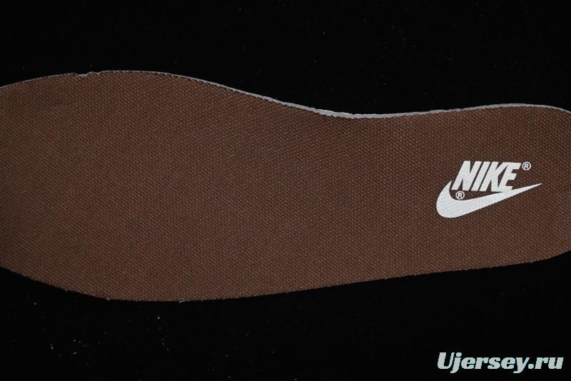 Nike Dunk Low Retro Casual Sneakers in Brown and Sail with Panda Mischief Skyline Theme - DD1503-124