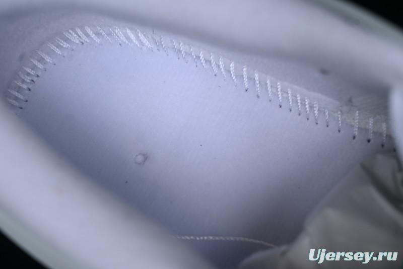 Nike Air Jordan 4 Remastered AJ4 Retro Sneakers in White Green with Gum Sole - FQ7939-103