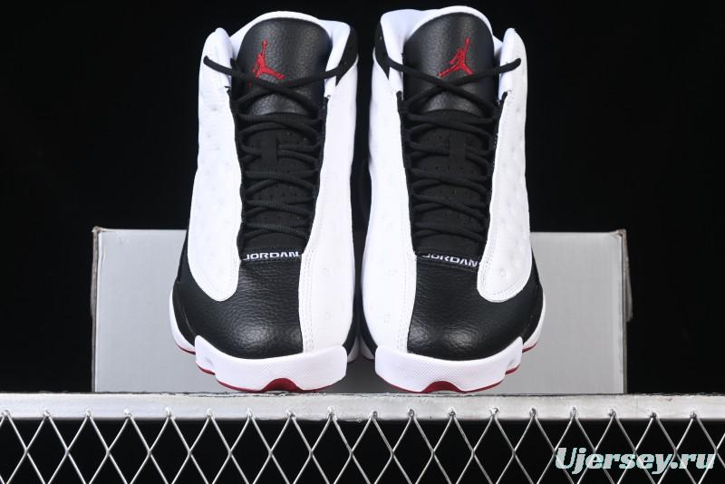 Nike Air Jordan 13 Retro Basketball Shoes in Black/White - 414571-104