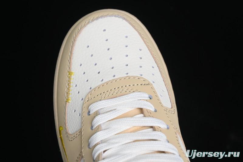 Nike Air Force 1'07 Low Gucci Collaboration White Brown Green Low-Top Casual Sneakers - KK1988-024