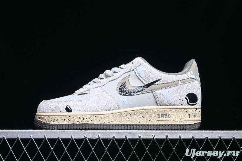 Nike Air Force 1 '07 Low Milk Cookie Custom Low-Top Casual Sneakers for Autumn Winter - KL1210-111