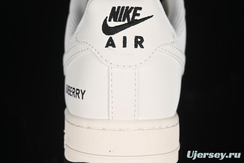 Nike Air Force 1 '07 Low Burberry Collaboration - Black White Patchwork Casual Sneakers - BB8588-227