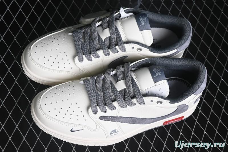 Nike Travis Scott x Fragment Design x Air Jordan 1 Low OG SP AJ1 Retro Sneakers - SJ2068-125