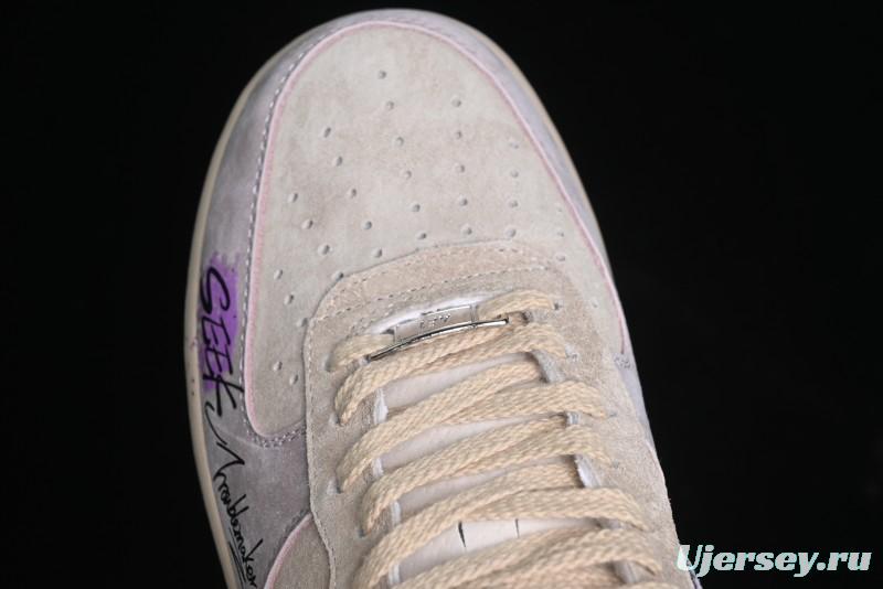 Nike Air Force 1 '07 Low Purple Taro Demon Casual Sneakers - ZB2121-301